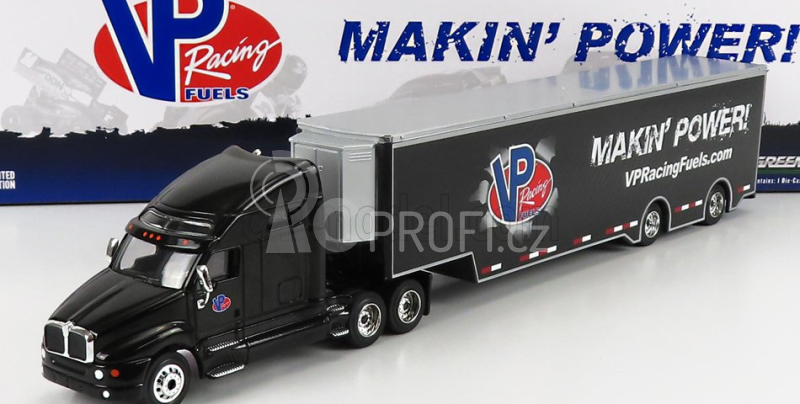 Greenlight Kenworth T2000 Truck Vp Racing Fuels Car Transporter 2018 1:64 Black