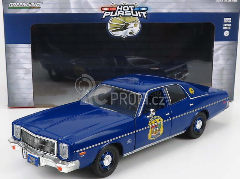 Greenlight Plymouth Fury Police Delaware 1978 1:24 Blue
