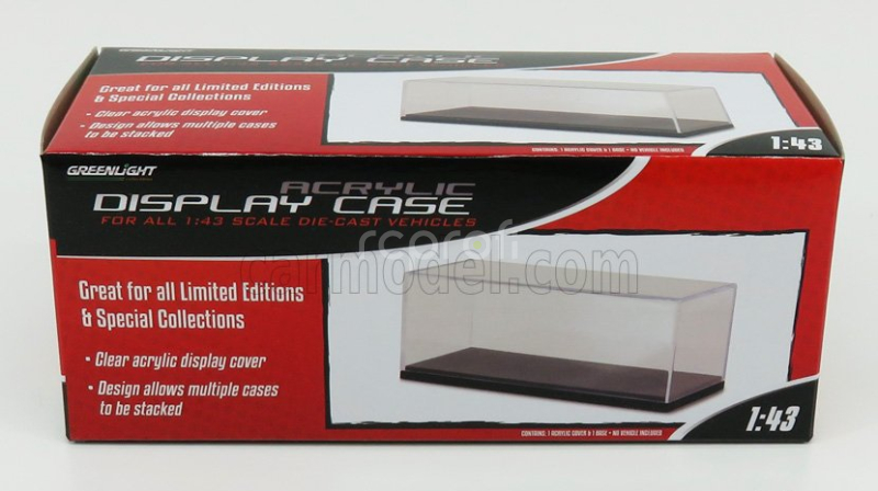 Greenlight Vetrina display box Lungh. Lenght Cm 16.2 X Largh. Width Cm 7.3 X Alt. Height Cm 6.0 (altezza Interna Cm 5.7) 1:43 /