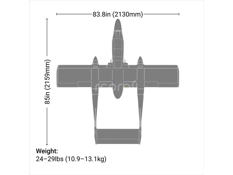 RC letadlo Hangar 9 OV-10 Bronco 20cc ARF + zatahovací podvozek