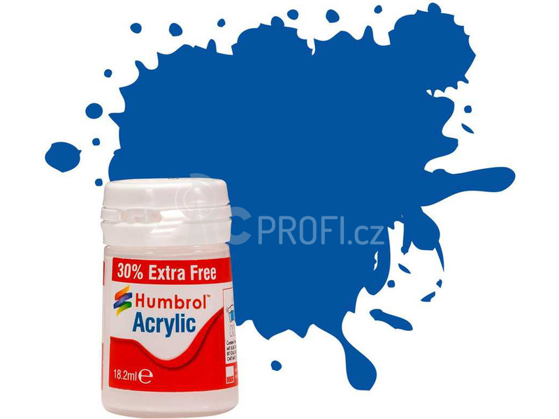 Humbrol akrylová barva #14 francouzská modrá lesklá 18ml