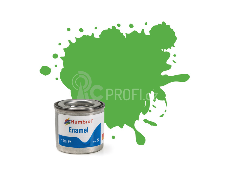 Humbrol emailová barva #37 zářivá zelená matná 14ml