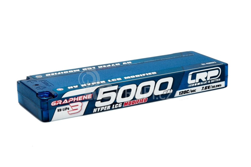 HV Hyper LCG Modified GRAPHENE-3 5000mAh Hardcase Akku - 7.6V LiPo - 120C/60C