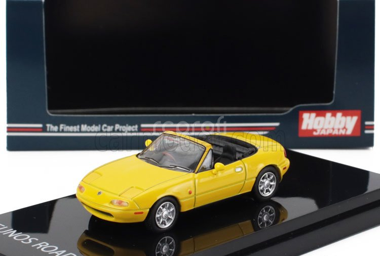 Ignition-model Mazda Eunos (mx5) Na6c Spider Roadster 1989 1:64 Žlutá