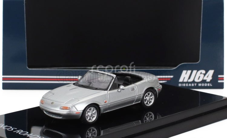 Ignition-model Mazda Eunos (mx5) Na6ce Spider Roadster 1989 1:64 Silver