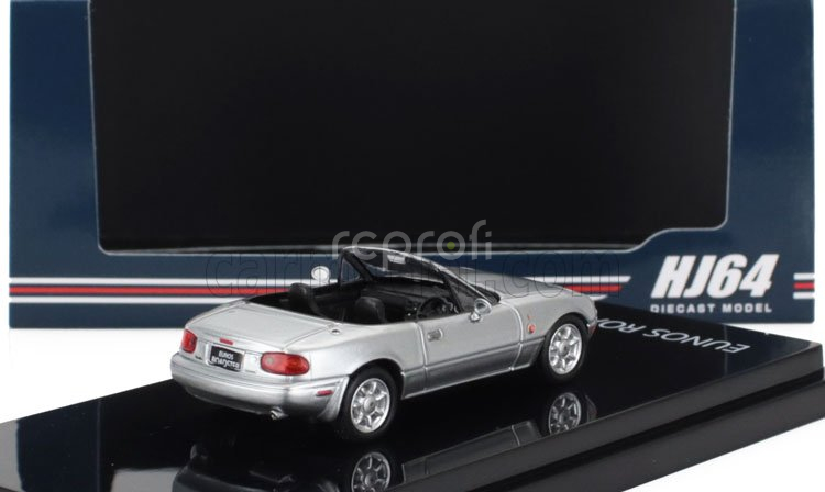 Ignition-model Mazda Eunos (mx5) Na6ce Spider Roadster 1989 1:64 Silver