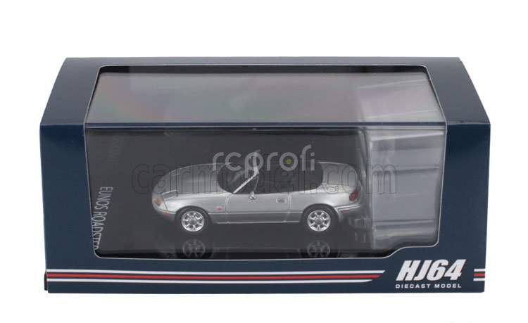 Ignition-model Mazda Eunos (mx5) Na6ce Spider Roadster 1989 1:64 Silver