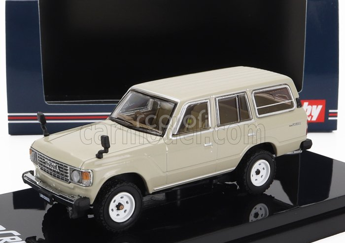 Ignition-model Toyota Land Cruiser J60 Gx 1981 1:64 Cream