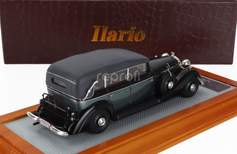 Ilario-model Horch 951a Pullman Original Car Cabriolet Closed 1938 1:43 Černá Zelená Met