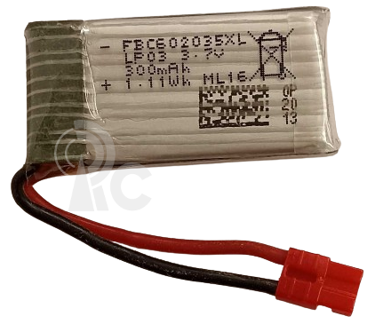 Akumulátor Li-Pol 3,7V 300 mAh