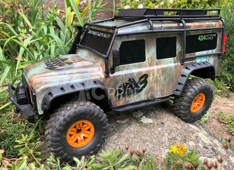 RC auto Max Tiger 3, maskáčová + náhradní baterie