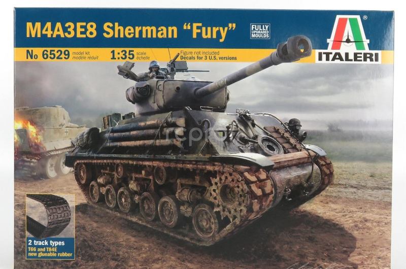 Italeri American locomotive co. M4a3e8 Sherman Tank Military 1944 1:35 /