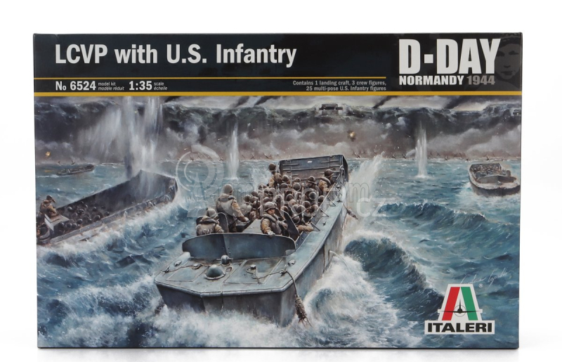 Italeri Boat Lcvp Landing Craft With Usa Infantry Military D-day Normandy 1944 1:35 /