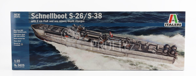Italeri Boat S-boot S-26/s-38 Motosilurante Navy Military 1945 - Lungh.lenght Cm 99.9 1:35 /
