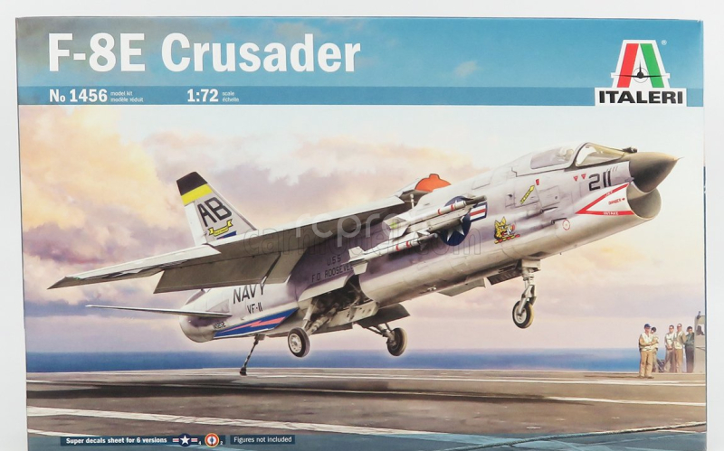 Italeri Crusader F-8e Military Airplane 1955 1:72 /