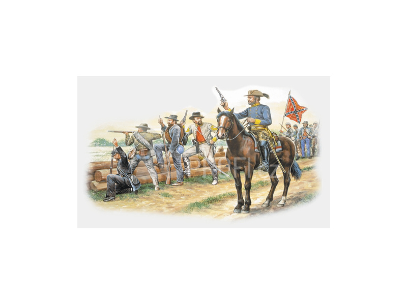 Italeri figurky - CONFEDERATE INFANTRY (AMERICAN CIVIL WAR) (1:72)