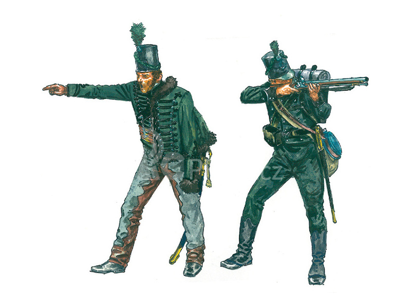 Italeri figurky - NAPOLEONIC WARS - BRITISH 95th rgt. (1:72)