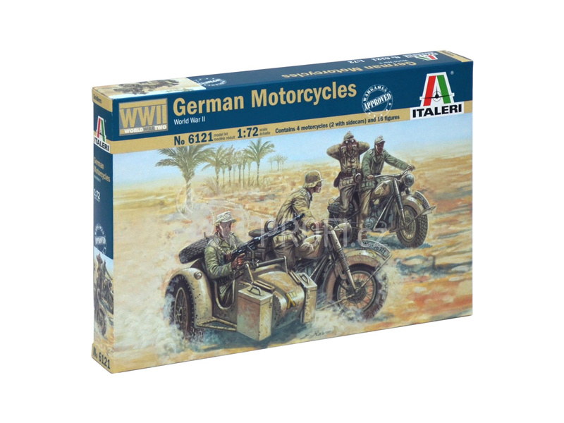 Italeri figurky - němečtí motocyklisté WW2 (1:72)