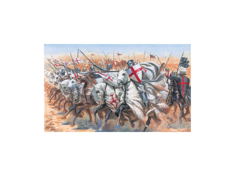 Italeri figurky - TEMPLAR KNIGHTS (MEDIEVAL ERA) (1:72)