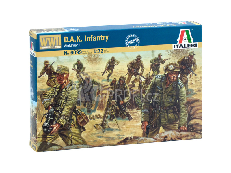 Italeri figurky - WWII - D.A.K. INFANTRY (1:72)
