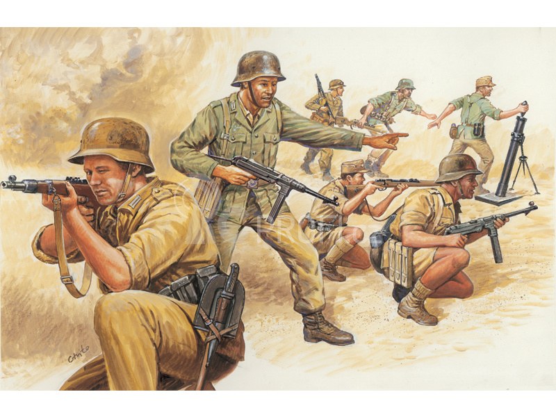 Italeri figurky - WWII - GERMAN AFRIKA CORPS (1:72)