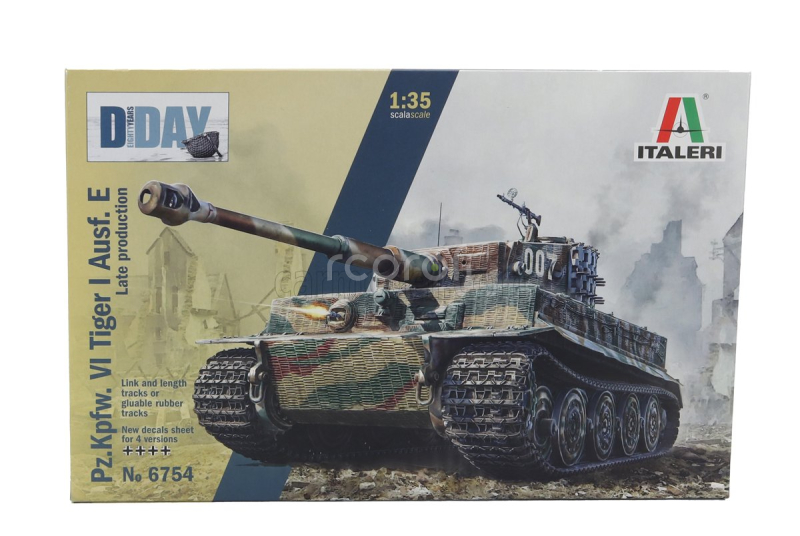 Italeri Tank Pz. Kpfw. Vi Tiger I Ausf. E Military 1945 1:35 /