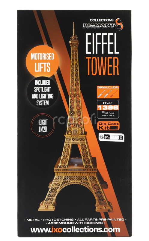 Ixo-models Accessories Torre Eiffel Parigi - Eiffel Tower Paris 1889 - Alt.height 120 Cm - 1396 Pezzi - 1396 Pieces - Included Spotlight And Lighting System 1:250 Bronzová