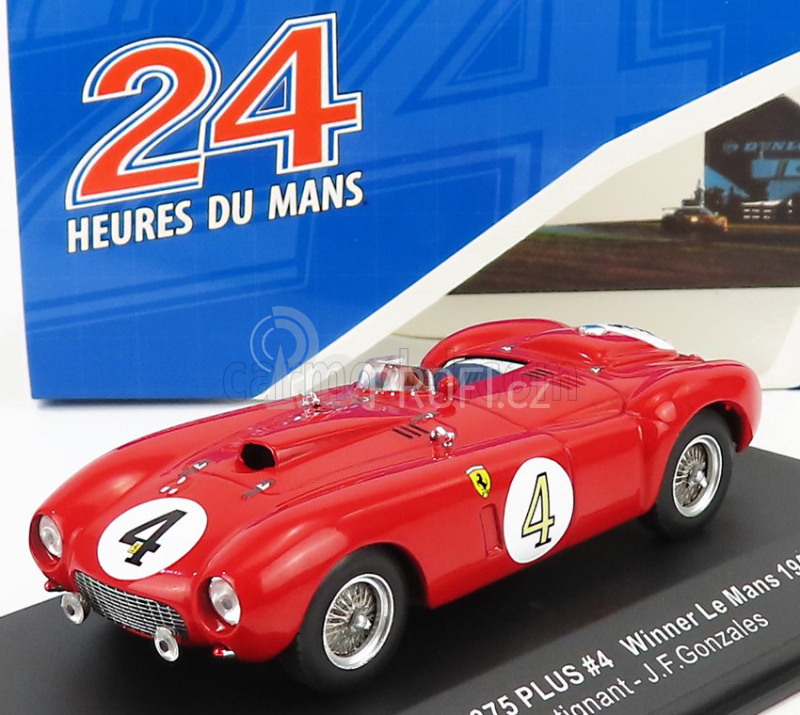 Ixo-models Ferrari 375 Plus 5.0l V12 Spider Team Scuderia Ferrari N 4 1:43, červená