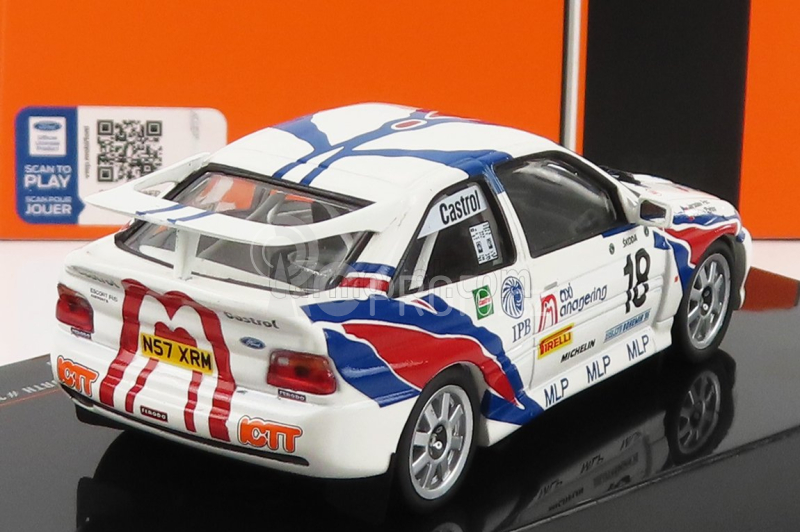Ixo-models Ford england Escort Rs Cosworth N 18 Rally Bohemia 1996 1:43, bílá