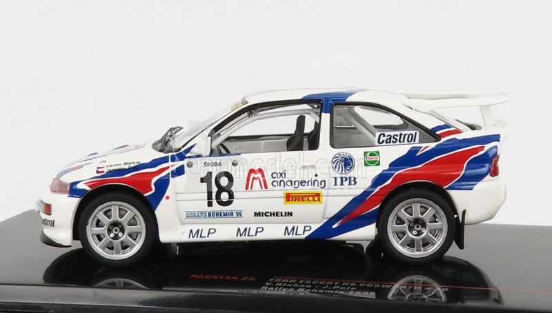 Ixo-models Ford england Escort Rs Cosworth N 18 Rally Bohemia 1996 1:43, bílá