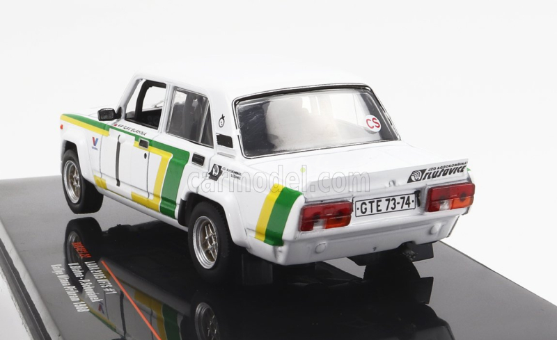 Ixo-models Lada fiat 2105 Vfts N 1 Rally Vltava Pribram 1988 V.blahna - P.schovanek 1:43 Bílá Zelená Žlutá