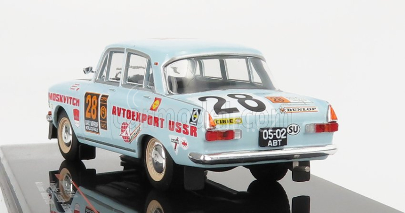 Ixo-models Moskvitch 412 N 28 Rally London - Mexico 1970 1:43, světle modrá