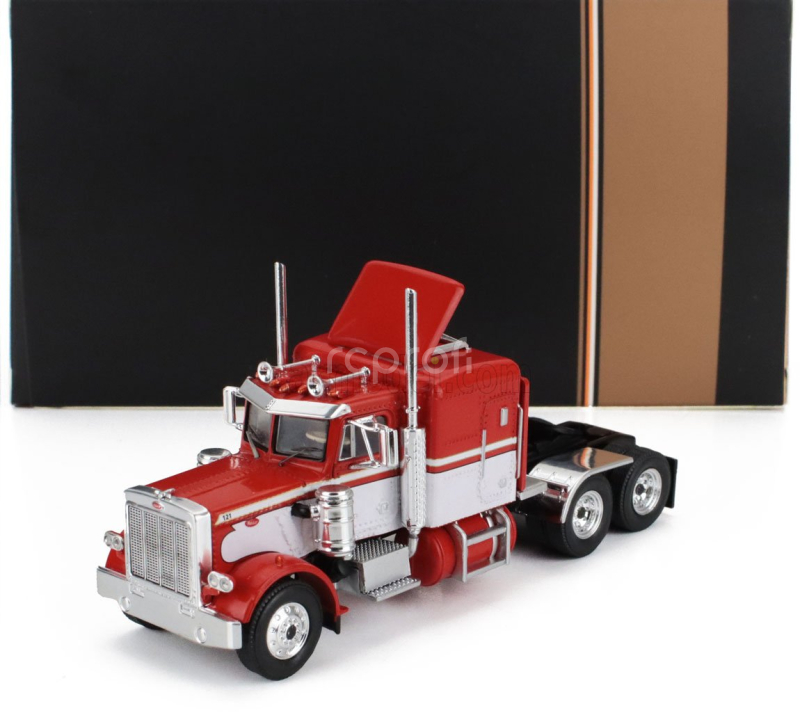 Ixo-models Peterbilt 359 Tractor Truck 3-assi 1973 1:64 Červená Bílá