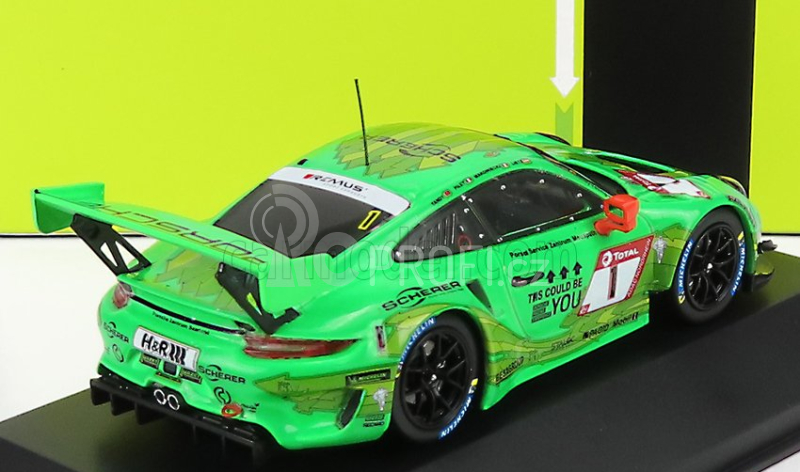 Ixo-models Porsche 911 991-2 Gt3 R Team Manthey Racing N 1 1:43, zelená