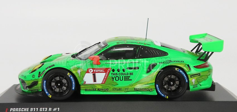 Ixo-models Porsche 911 991-2 Gt3 R Team Manthey Racing N 1 1:43, zelená