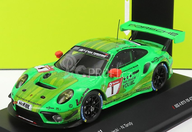 Ixo-models Porsche 911 991-2 Gt3 R Team Manthey Racing N 1 1:43, zelená