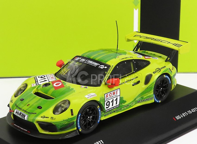 Ixo-models Porsche 911 991-2 Gt3 R Team Manthey Racing N 912 1:43, žlutozelená