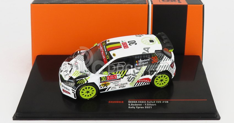 Ixo-models Škoda Fabia Rally2 Evo N 30 Rally Ypres 2021 1:43