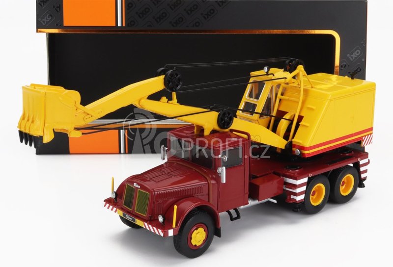 Ixo-models Tatra 111d Truck 3-assi 1958 1:43 Červená Žlutá