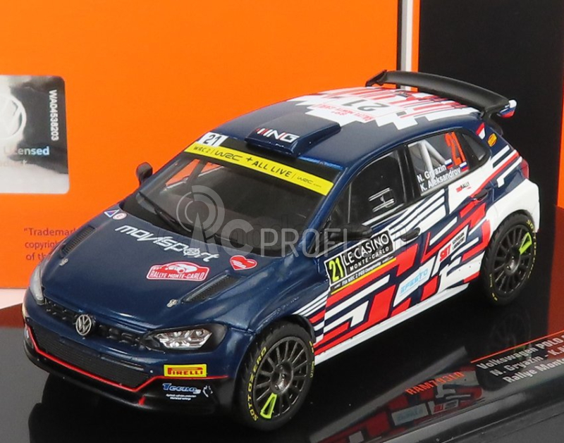 Ixo-models Volkswagen Polo Gti R5 N 21 Rally Montecarlo 2021 1:43