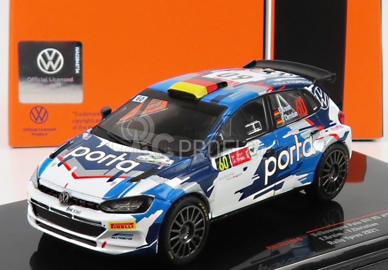 Ixo-models Volkswagen Polo Gti R5 N 60 Rally Ypres 2021 1:43