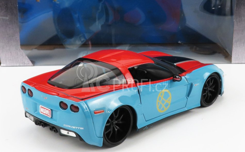 Jada Chevrolet Corvette Z06 2015 With Doctor Strange Figure 1:24 Modrá Červená