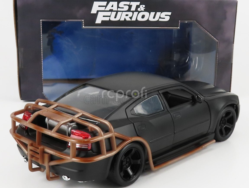 Jada Dodge Dom's Toretto Charger Srt8 2006 - Fast & Furious 1:24 Matt Black