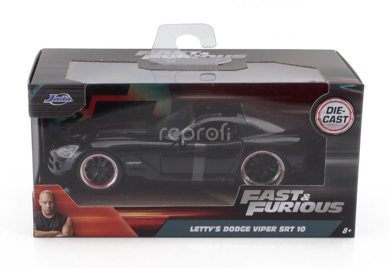Jada Dodge Letty's Viper Srt-10 Coupe 2003 - Fast & Furious 7 1:32 Black
