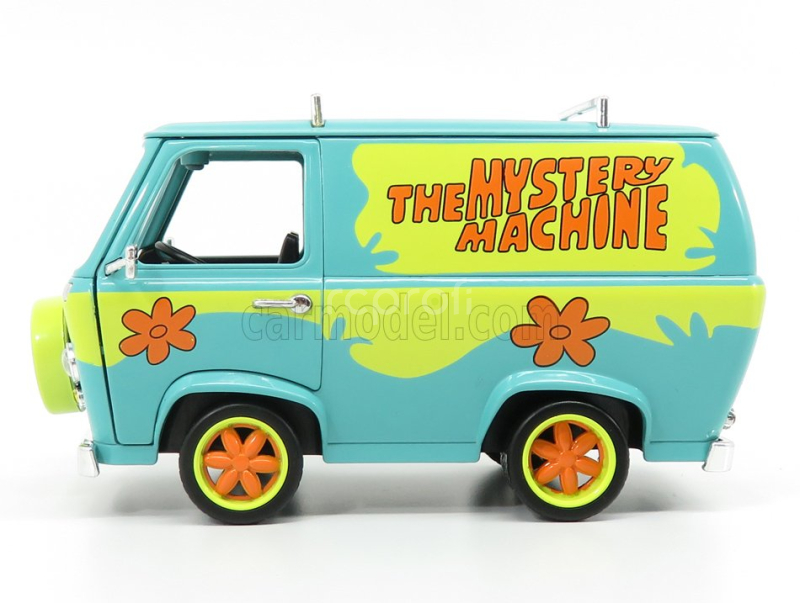 Jada Hanna barbera Scooby-doo The Mystery Van Machine With Shaggy And Scooby-doo Figures 1:24 Světle Modrá Žlutá