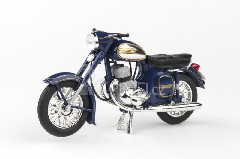 Abrex Jawa 350 Kývačka Automatic (1966) 1:18 - Modrá kobaltová