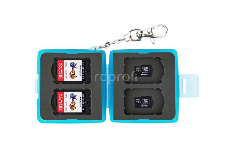 JJC Úložný box na paměťové karty (4 Nintendo Switch Game Cards + 4TF)