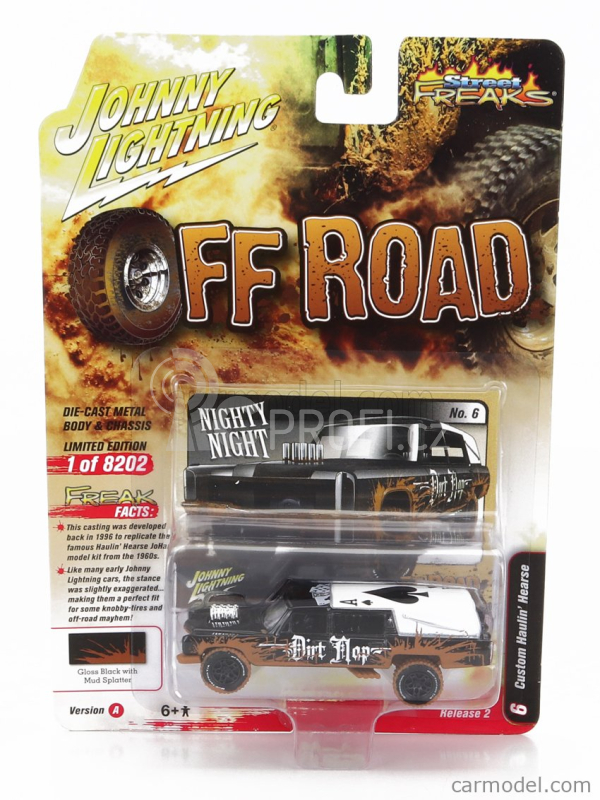 Johnny lightning Ford usa Haulin Hearse - Pohřební vůz Off Road 1970 1:64, černá