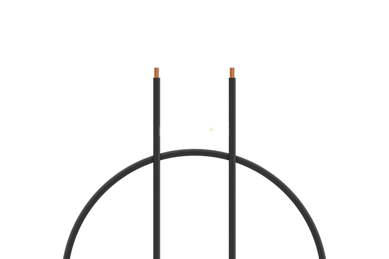 Kabel silikon 0.5mm2 1m (černý)