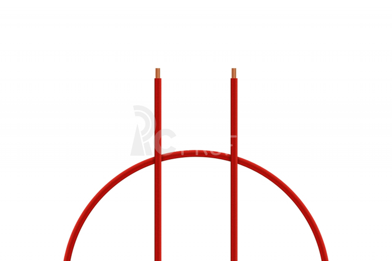 Kabel silikon 4.0mm2 1m (červený)